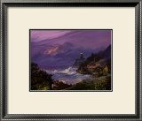 Sunset Fog Framed Art Print