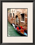 Gondola by a Brick Wall, Venice