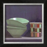 Buy Vaisselle Sur Fond Bleu at AllPosters.com
