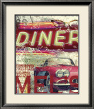 Mel's Diner Framed Art Print