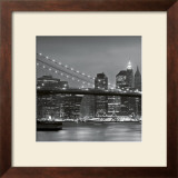 Buy Downtown Manhattan and Brooklyn Bridge at AllPosters.com