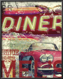Mel's Diner Framed Art Print