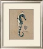 Vintage Linen Seahorse