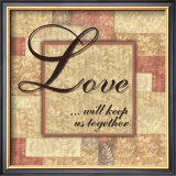 Words to Live By, Love Framed Art Print