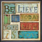 Believe and Hope I Framed Art Print