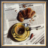 Buy Cafe et Croissant at AllPosters.com