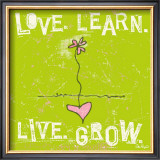 Buy Love, Learn, Live, Grow at AllPosters.com