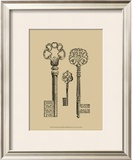 Antique Keys III Framed Art Print