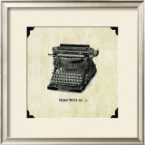 Office Typewriter Framed Art Print