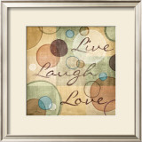 Live Laugh Love Framed Art Print