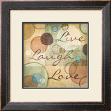 Live Laugh Love Framed Art Print