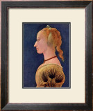 Portrait einer Dame in Gelb