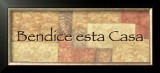 Words to Live By: Bendice Esta Casa Framed Art Print