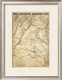Buy War Telegram Marking Map, c.1862 at AllPosters.com