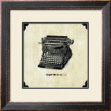 Office Typewriter Framed Art Print