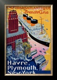 Buy Transatlantique, French Line, Paris-Havre-New York at AllPosters.com