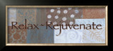Words to Live By, Relax Framed Art Print