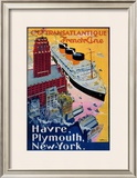 Buy Transatlantique, French Line, Paris-Havre-New York at AllPosters.com