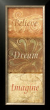 Believe, Dream, Imagine Framed Art Print