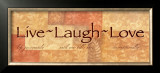 Live, Laugh, Love Framed Art Print