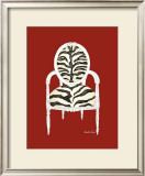 Zebra Chair on Red