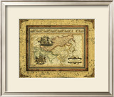 Crackled Map of Asia
