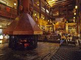 Lobby in the Many Glacier Lodge in Glacier National Park, Montana, USA