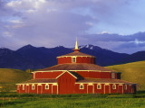 Historic Round Barn at Twin Bridges, Montana, USA