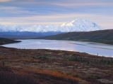 View of Wonder Lake with Mt. Mckinley, Denali National Park, Alaska, USA