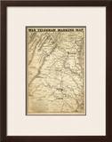 Buy War Telegram Marking Map, c.1862 at AllPosters.com