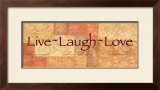 Live, Laugh, Love Framed Art Print