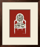 Zebra Chair on Red