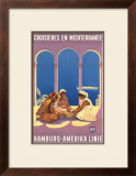 Buy Hamburg Amerika Linie, Croisieres en Mediterranee at AllPosters.com