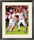 Brad Lidge & Carlos Ruiz Celebrate 2009 NL Championship