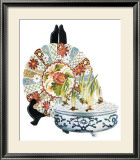 Buy Oriental Plate with Bulbs at AllPosters.com