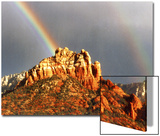 Rainbow over Snoopy Rock, Sedona, Arizona, USA