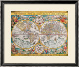 Antique Map, Orbis Terrarum, 1636