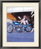 Pin-Up Girl: Blue Chopper