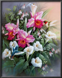 Hummingbirds with Lilies