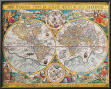 Antique Map, Orbis Terrarum, 1636