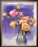 Roses with a Blue Vase