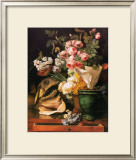 Buy Roses et Autres Fleurs, Coquillages, Tete de Requin et Petrifications, c.1819 at AllPosters.com