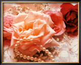 Pink Rose and Pearls