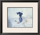 Buy Pansies in a Blue Vase at AllPosters.com