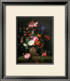 Buy Bouquet de Fleurs dans un Vase de Pierre, 1677 at AllPosters.com