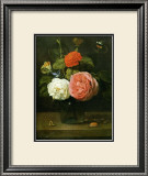 Buy Bouquet de Roses avec Papaillons et Insectes at AllPosters.com