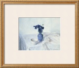 Buy Pansies in a Blue Vase at AllPosters.com