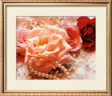 Pink Rose and Pearls