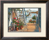 Buy Blue Stair and Begonias, 1987 at AllPosters.com