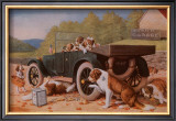 Ten Miles to a Garage Framed Art Print